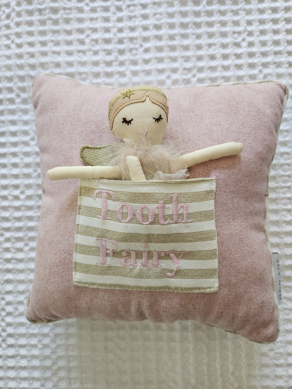 Mon Ami Tooth Fairy Pillow and Doll Set in pink